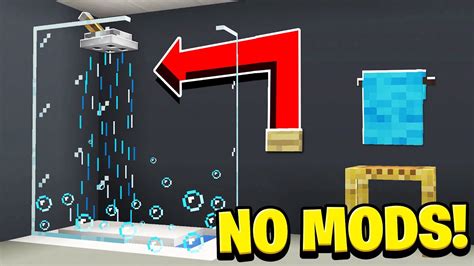 how to make shower minecraft